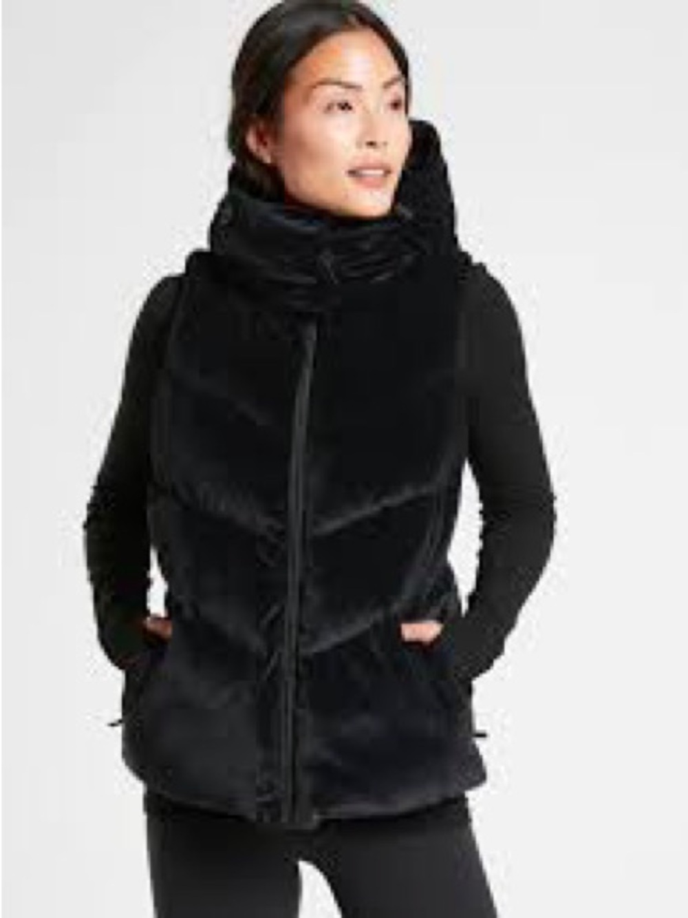 Athleta Lofty Velvet Down Vest